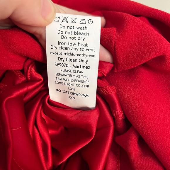 HOUSE OF CB Nayara Red Rose Maxi Skirt Size M - Picture 11 of 11